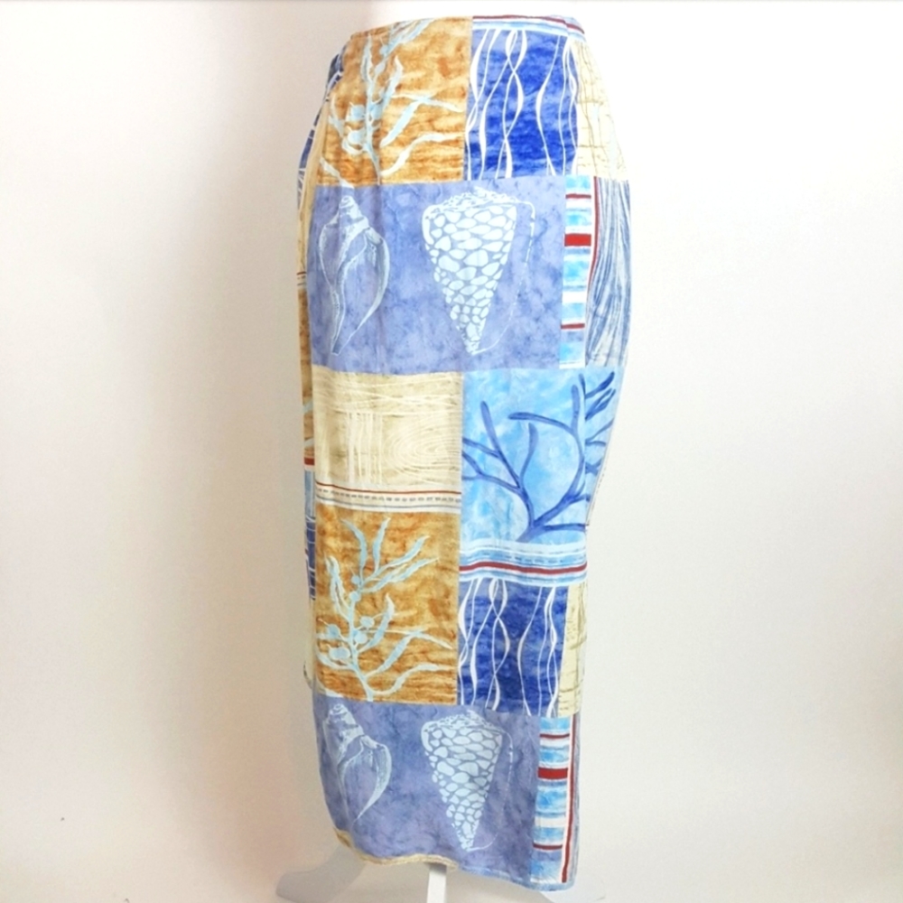 Jams World Vintage Sea Breeze Sarong Wrap Skirt S Beach